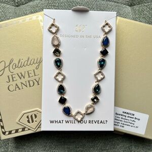 Bomb Party Holiday Jewel Candy Necklace Blueberry Truffle